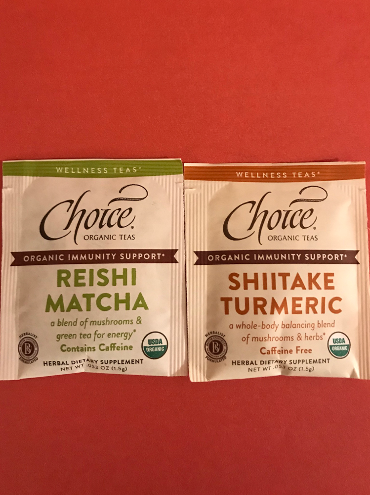 Choice organic teas- mushroom wellness teas