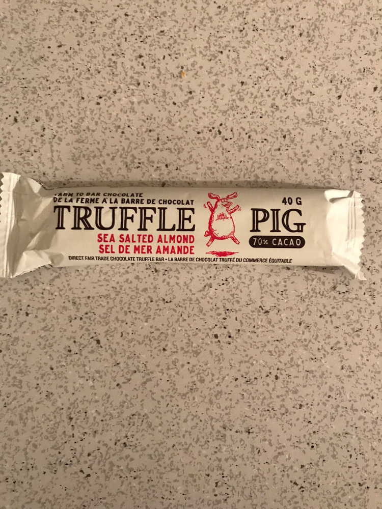 Truffle Pig Chocolate Bar dark salted almond