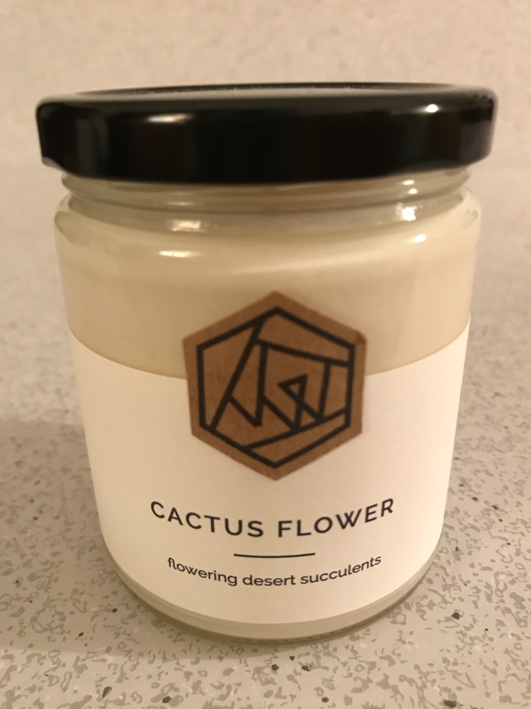 Vacant Wheel Cactus Flower Candle