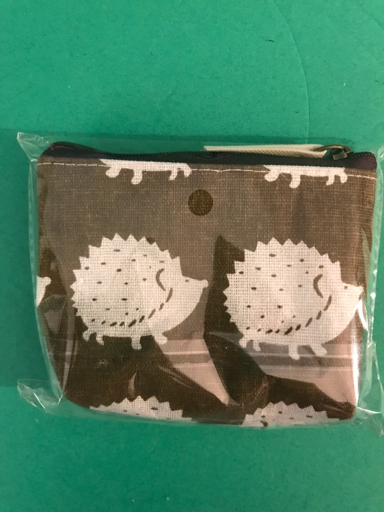 Sodial Cute Cartoon Animals Canvas Coin Purse Hedgehog