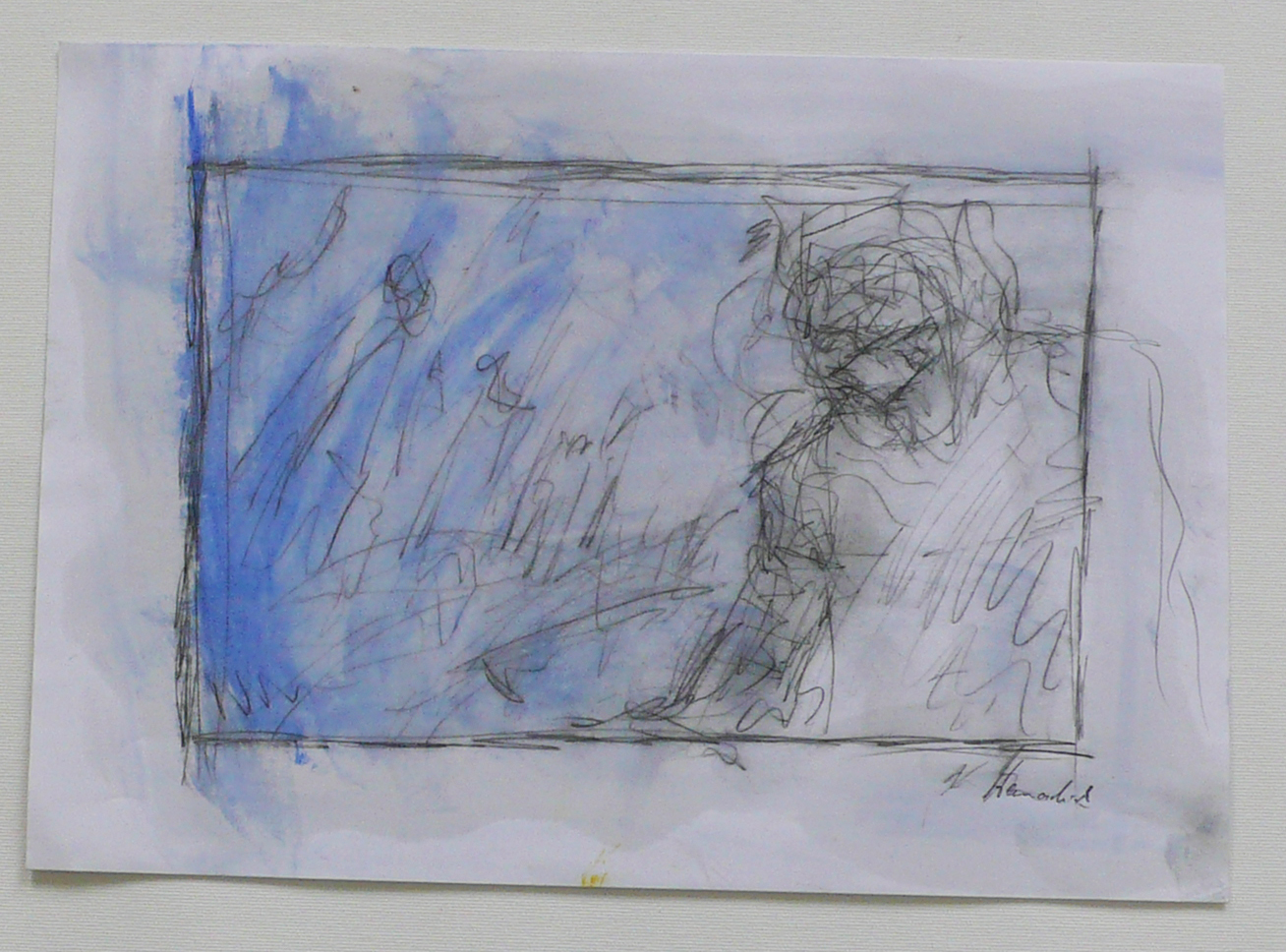 coming closer I, oil on paper,  21,0 cm x 29,7 cm