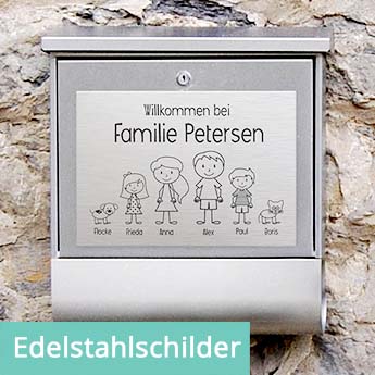 Edelstahlschilder - von herzensprojekt.de