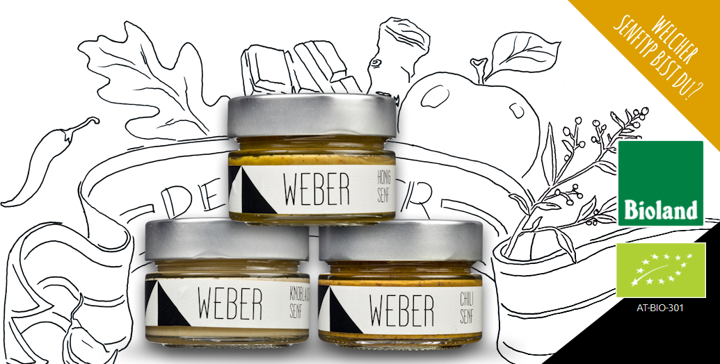 Die Manufaktur WEBER stellt ihre Produkte in echter Handarbeit unter Verwendung einer Granitsteinmühle her.