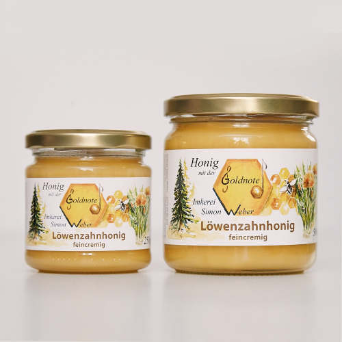 LÖWENZAHNHONIG von WEBER, der Imkerei mit der Goldnote.