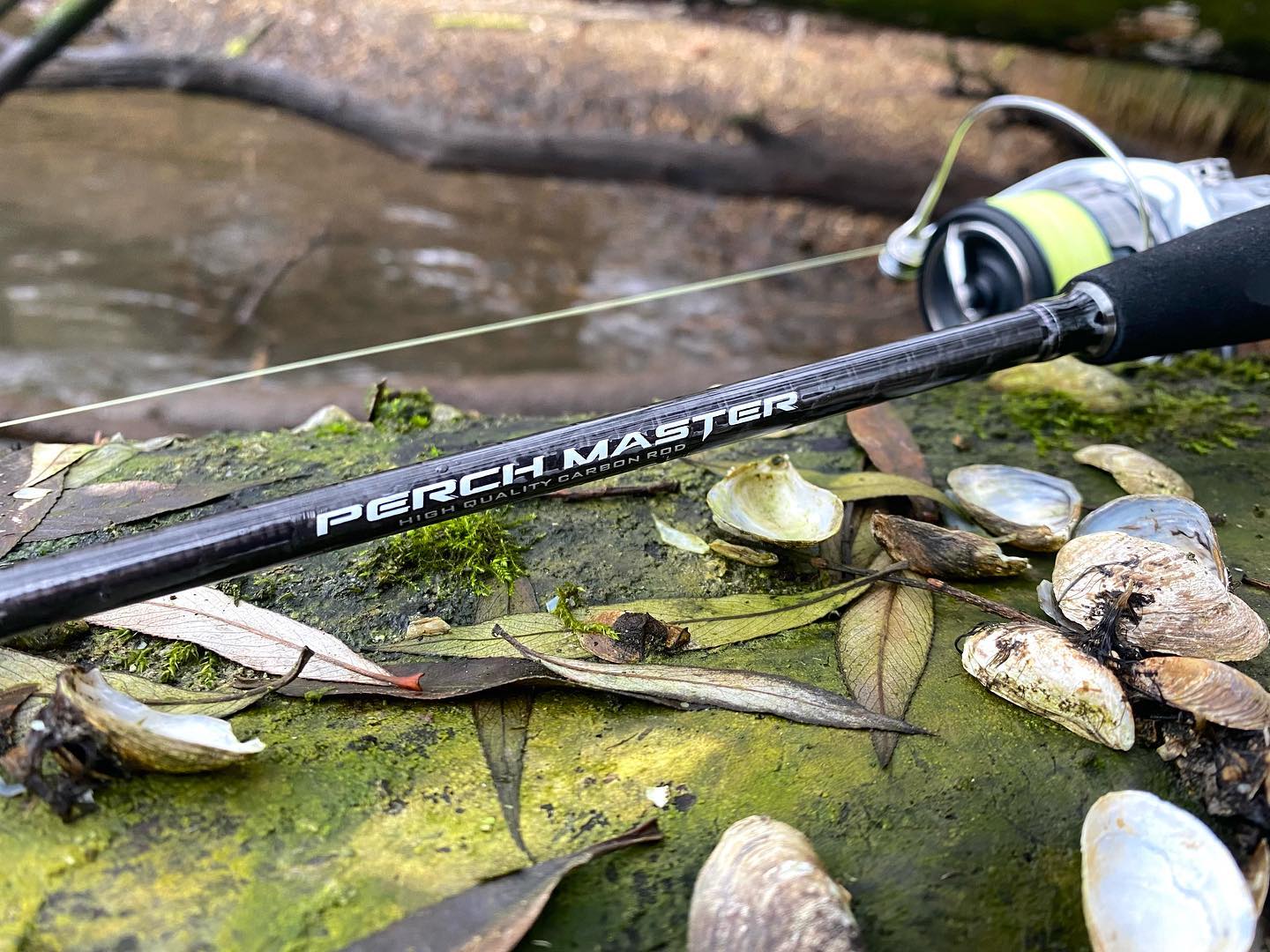 Hochwertige Karbon-Angelrute von mbfishing.de - Diese Ruten sind speziell für das Barschangeln konzipiert.