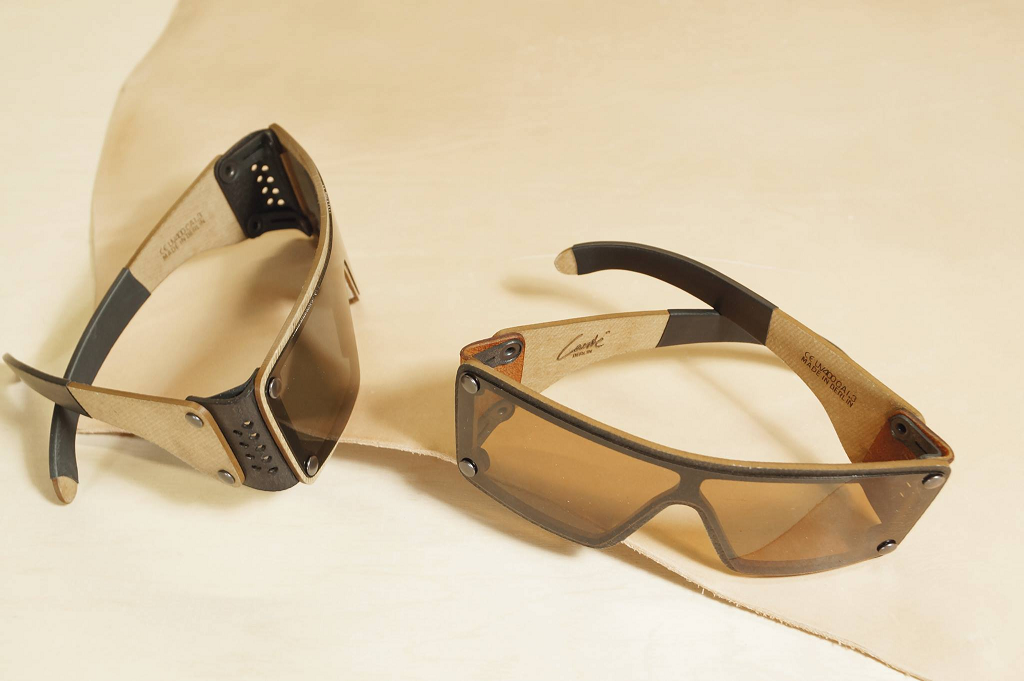  Handgefertigte innovative Sonnenbrillen aus Leder oder recyceltem Holz
