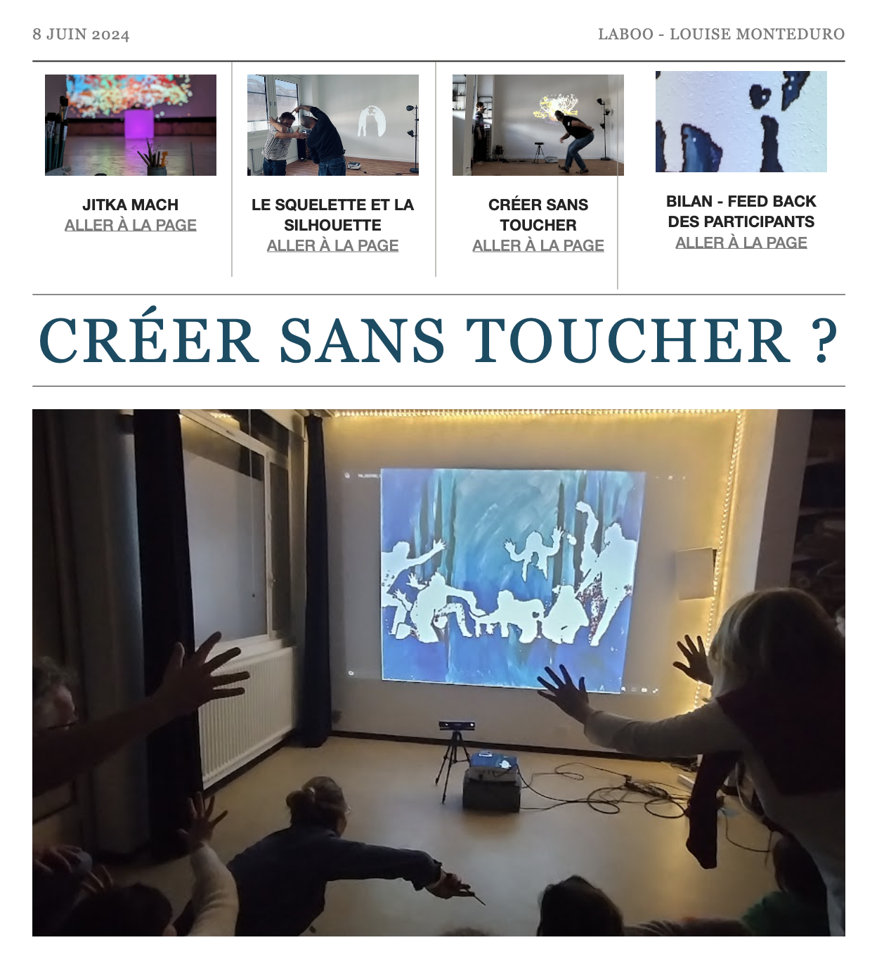 Créer sans toucher ?