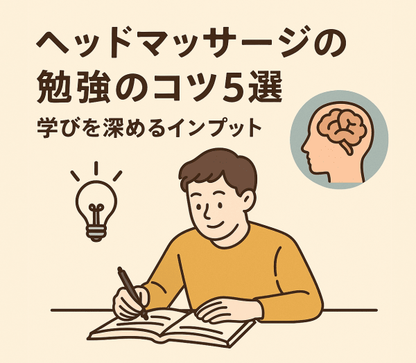 ヘッドマッサージの勉強のコツ５選：学びを深めるインプット