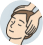 ヘッドマッサージのイラスト