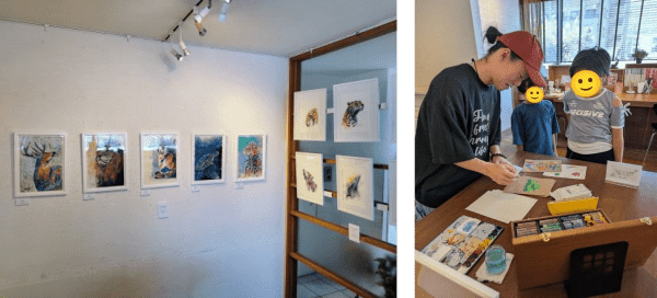 森脇由宇 原画展「水と油〜交わらない。でも、響き合う。〜」水彩画