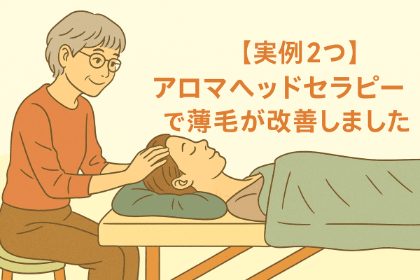 イメージ画像｜【実例２つ】アロマヘッドセラピーで薄毛が改善しました。