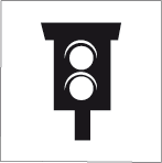 Das Icon zeigt eine Ampel im abstrackten Stil