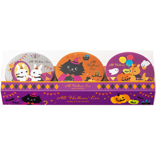 神戸凬月堂　ハロウズイブミニゴーフル（３缶）