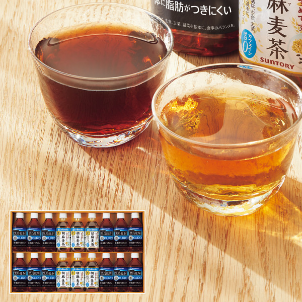 サントリー　黒烏龍茶・胡麻麦茶ギフト（１８本）（特定保健用食品） (ＦＪＫ３Ｆ)