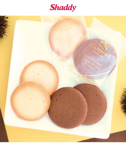「GODIVA」のモンブラン&ダークチョコレートのラングドシャクッキー