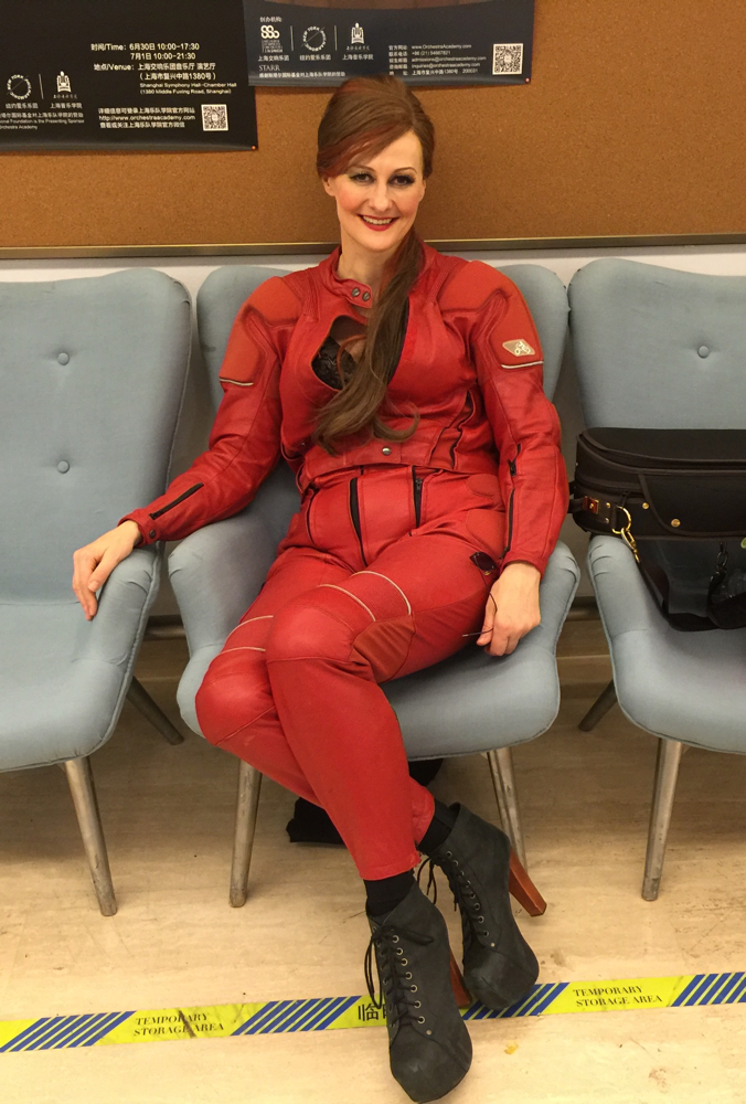 Hermine Haselböck as Fricka in Wagner's Die Walküre @Shanghai Concert Hall (Backstage) 2015