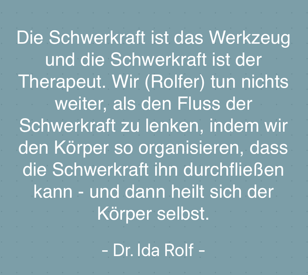 Leichtigkeit in der Schwerkraft