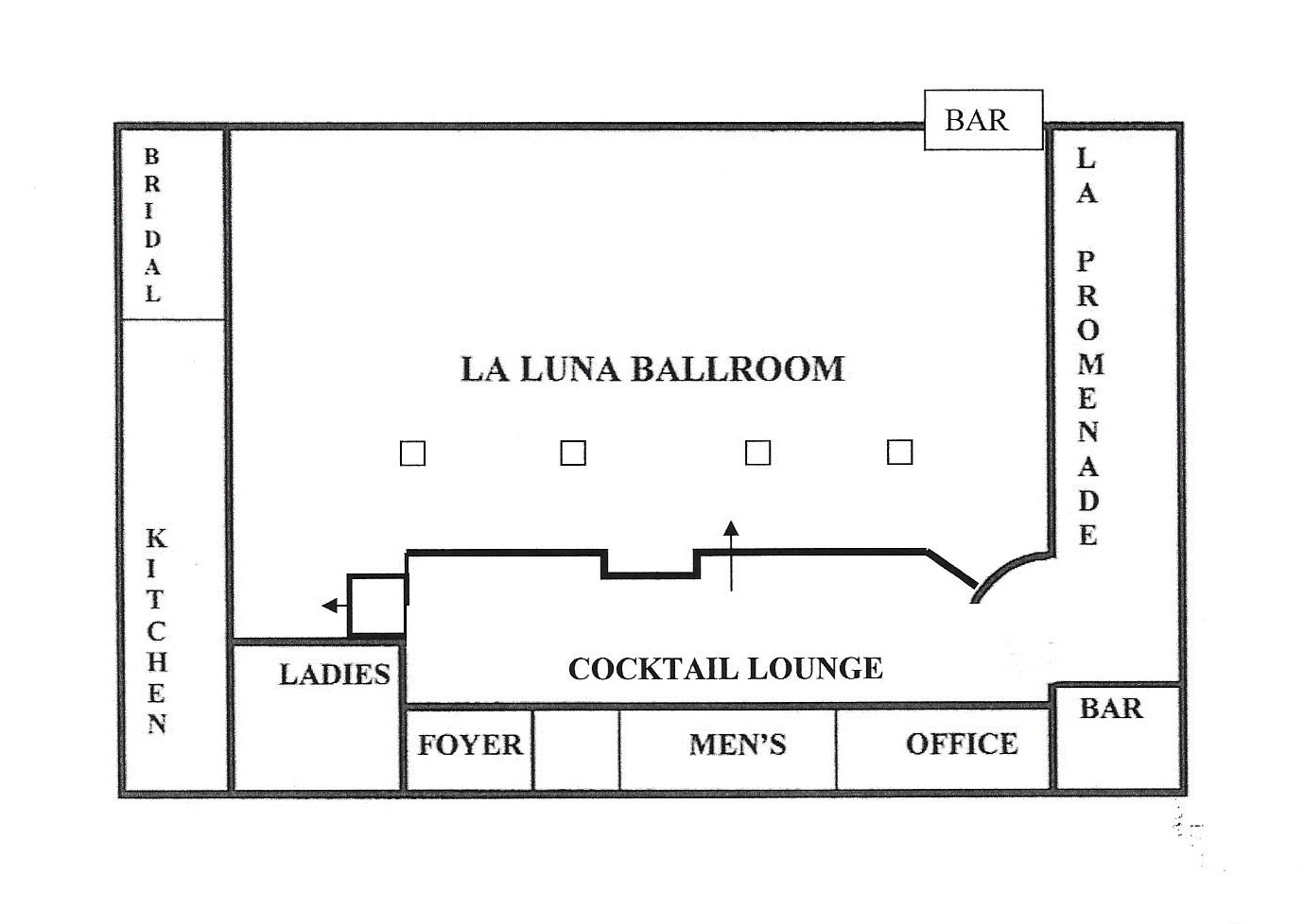 La Luna Venue Layout La Luna Banquet Hall Wedding Venue In