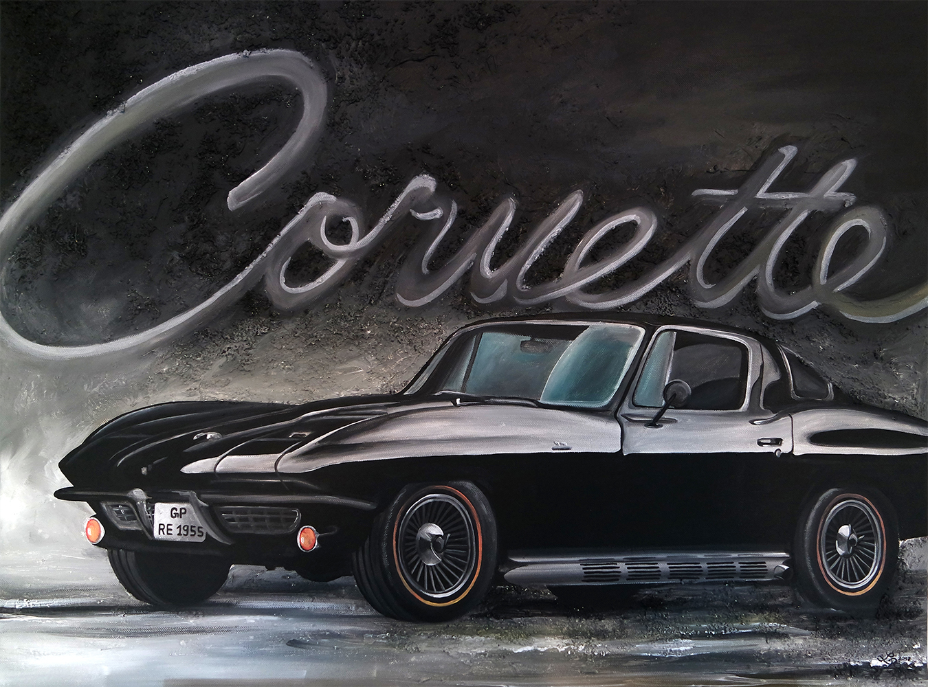 Chevrolet Corvette Sting Ray (90 x 70 cm)