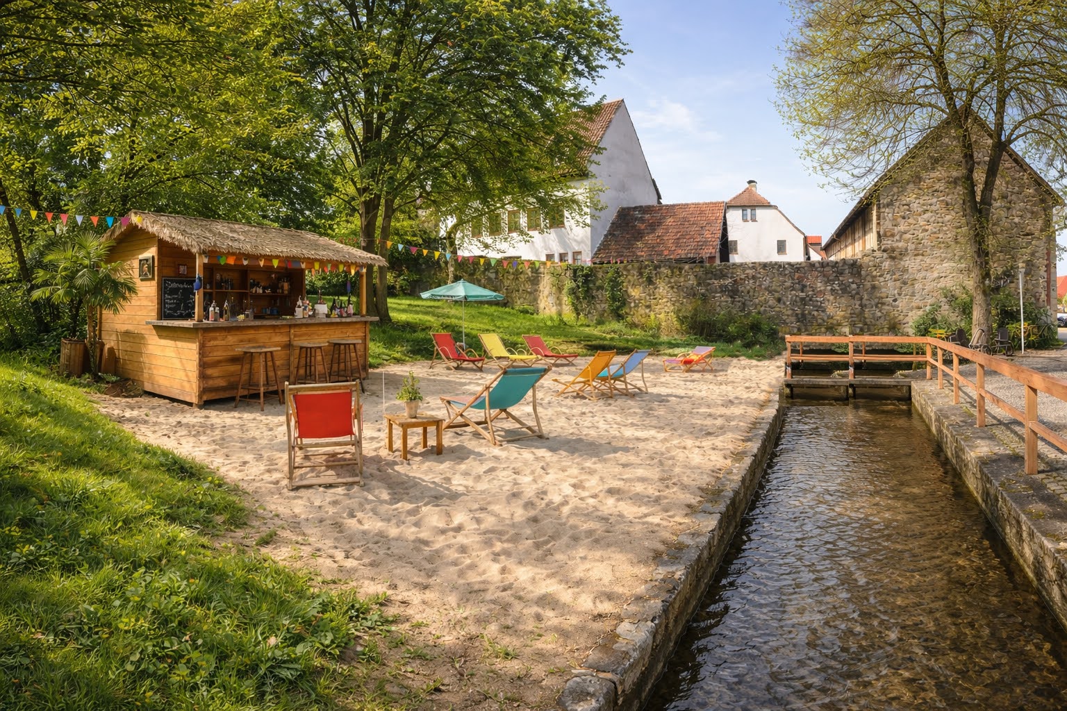 Vision Fladunger Stadtstrand: Aufenthaltsort am Wasser