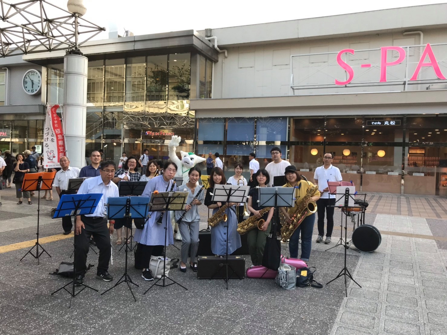 古関裕而・福島駅前フラッシュモブ