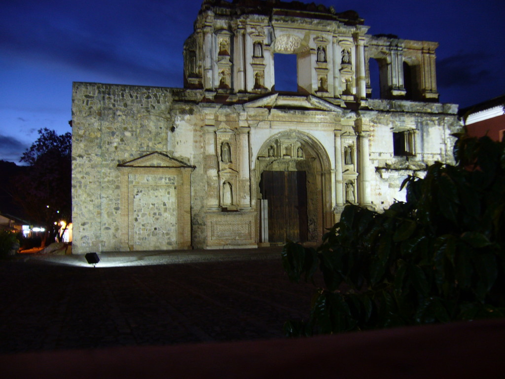 antikes Antigua bei Nacht