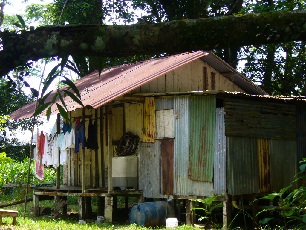 Wohnhaus der Bewohner von Tortuguero