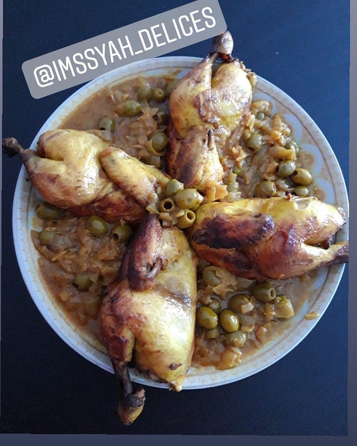 Tajine de Poulet aux olives, Djeje M'hamar (Façon Cookeo) Site de