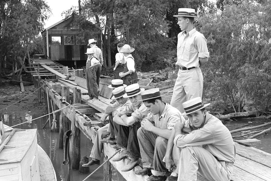 Navegantes, Luisiana en 1938