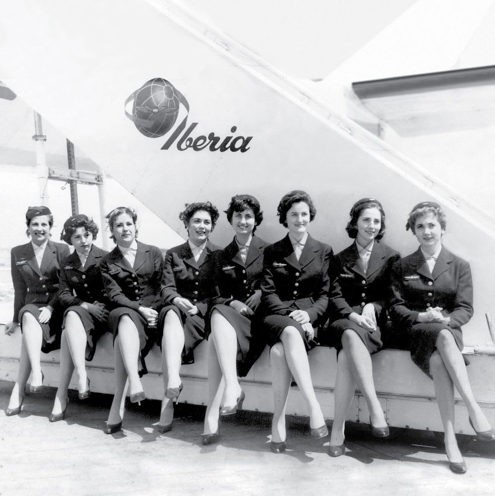 Uniformes diseñados para Iberia 1954