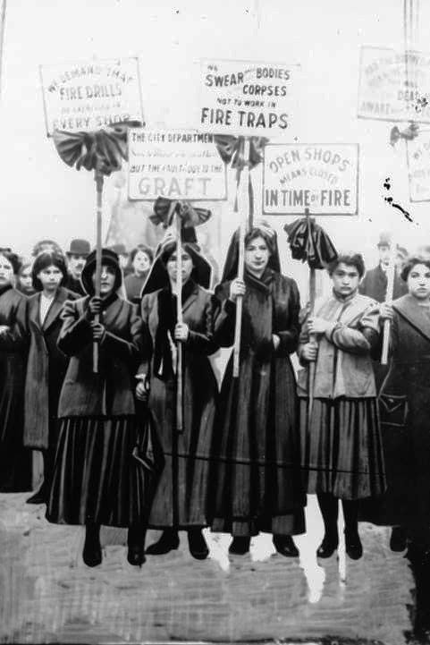 Manifestación por la tragedia del "Triangle Shirtwaist"