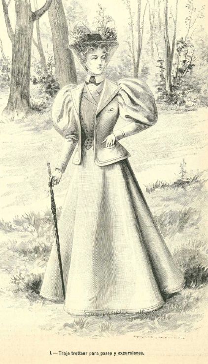 Traje trotteur 1896