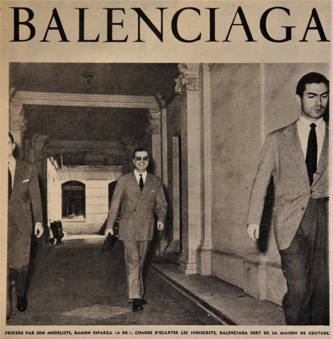 Balenciaga y Ramón Esparza. Paris 1951