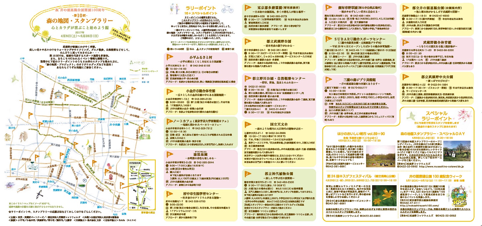 第10回 森の地図 スタンプラリー 武蔵野コッツウォルズ 都会生活のリセット空間