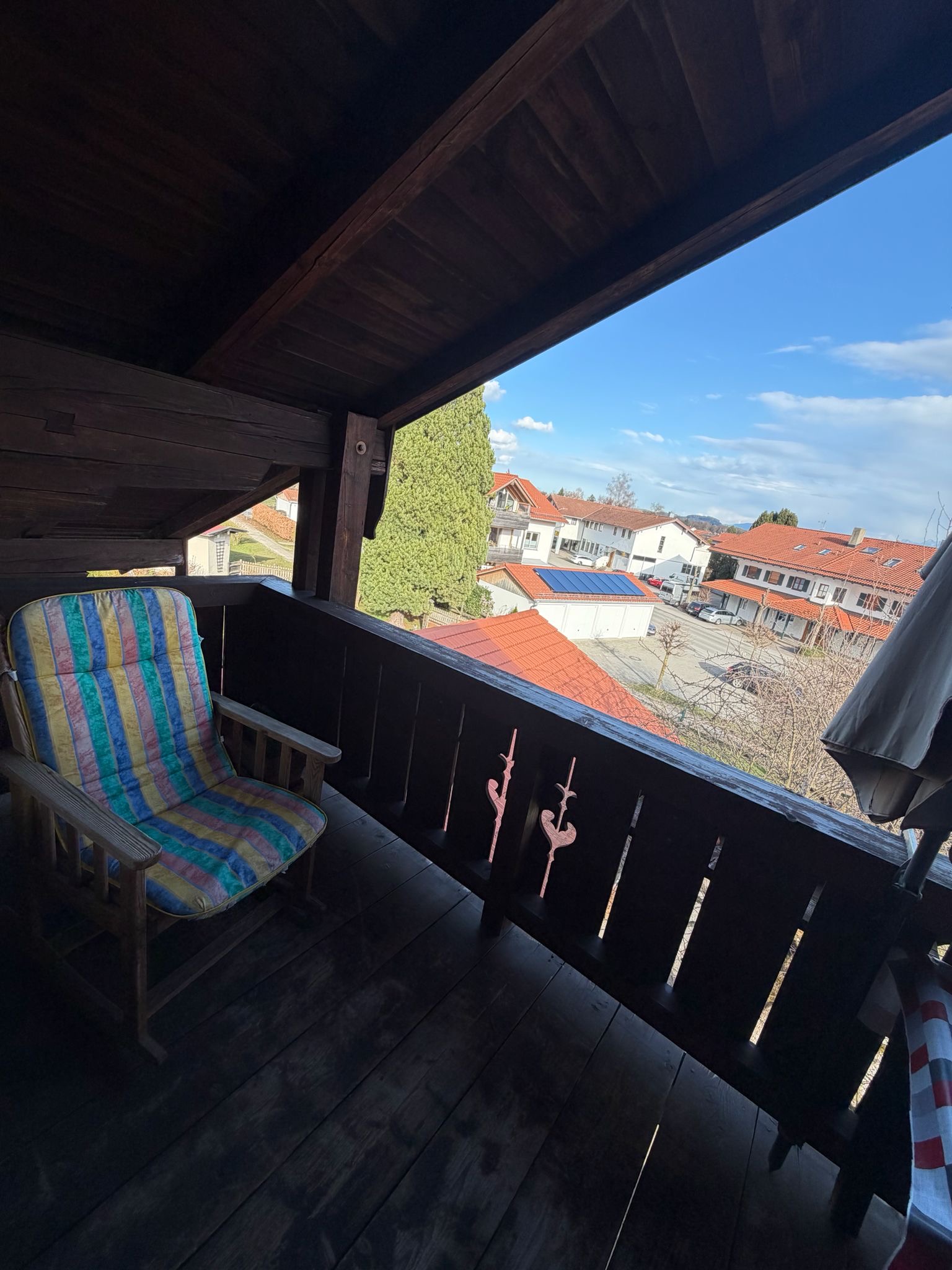 Der Balkon lädt ein zum Verweilen