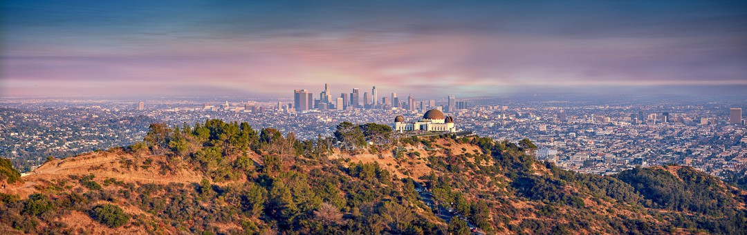 LA with Griffith Observatory 01