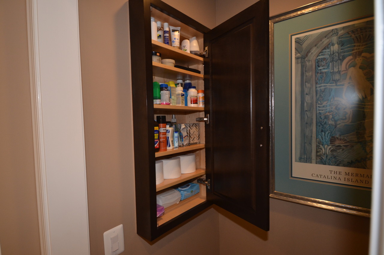 Custom made medicine cabinets top