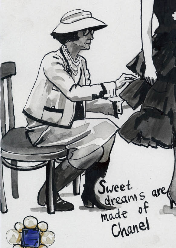 Detail of illustration: 'Sweet dreams are made of Chanel'