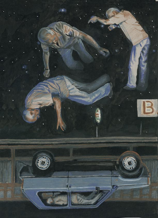 Page from the graphic novel 'the Blue Hour'