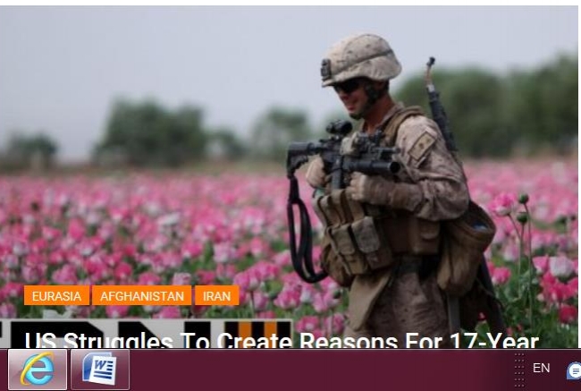 حفاظت مزرعه تریاک توسط عسکرامریکائی