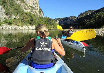  l'ardeche en canoe en  3 jours  -pont d'arc- reserve naturelle