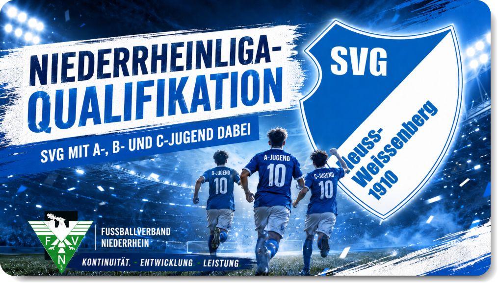 Drei Teams, ein Ziel: SVG startet in allen Jugendjahrgängen in die Niederrheinliga-Qualifikation