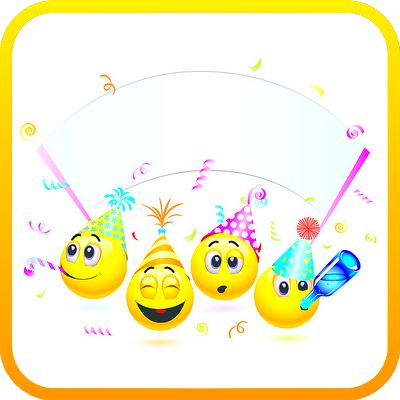 smiley rond - émoji - émoticônes - smiley émoticône émoji cartoon clipart illustration - artémotic
