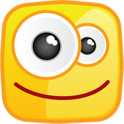 smiley carré - émoji - émoticônes - smiley émoticône émoji cartoon clipart illustration - artémotic