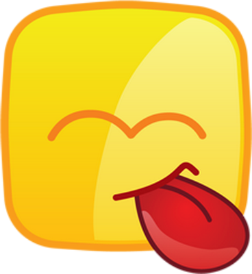 smiley carré - émoji - émoticônes - smiley émoticône émoji cartoon clipart illustration - artémotic