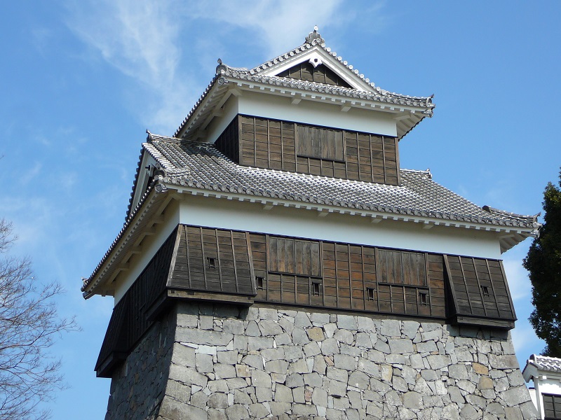 郭内の方角で表示－熊本城未申櫓（復元）熊本県熊本市