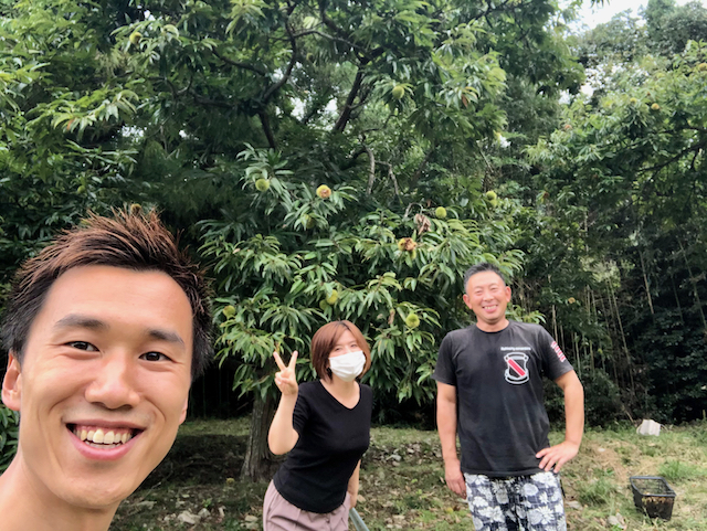 日本一周＃68日目②「丹羽栗の栗拾い体験」兵庫県篠山市