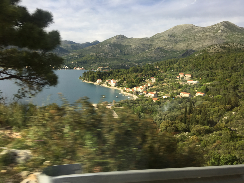 Route panoramique vers Dubrovnik