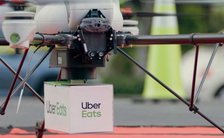 Uber utilizará drones para repartir comida a domicilio