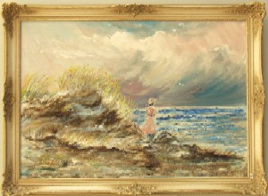 Frau am Meer von Egon Dürfeldt